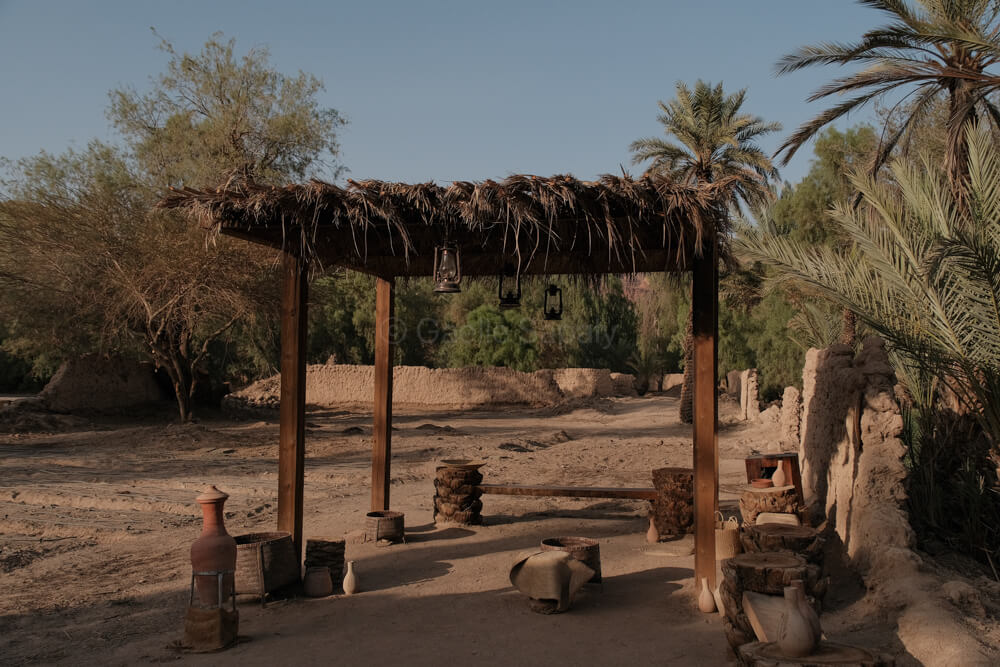 rest stops at the Alula oasis heritage trail