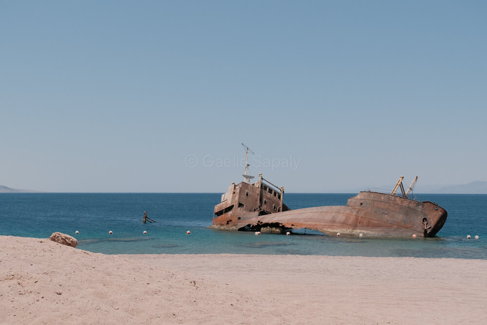 beach with Georgios G. Shipwreck