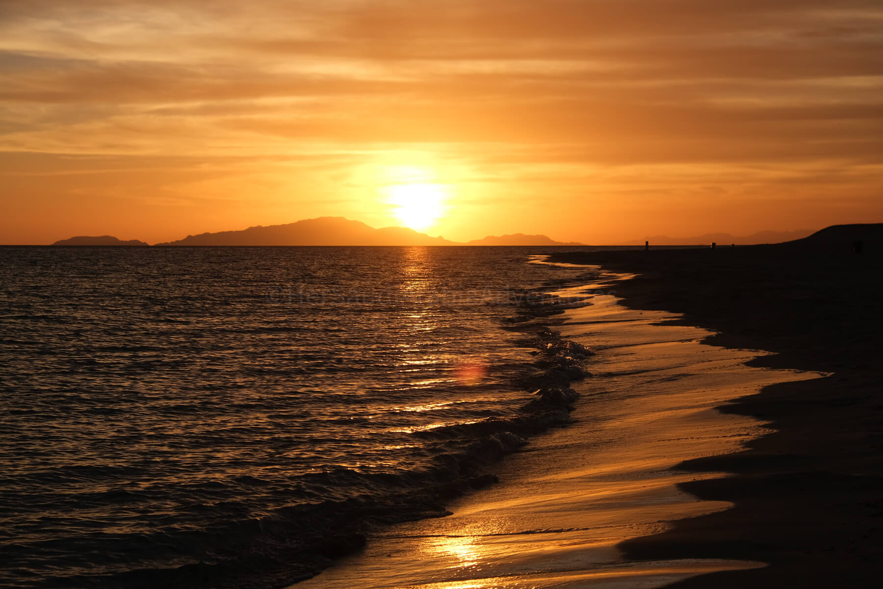 sunset haddah beach