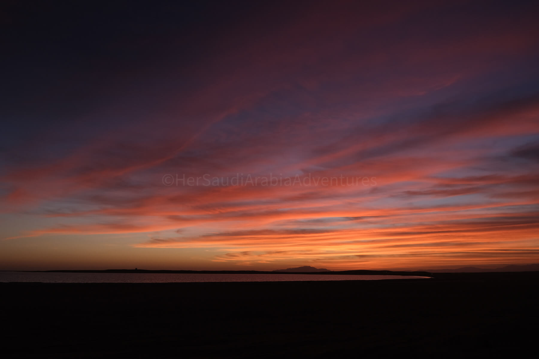 pink hue haddah beach