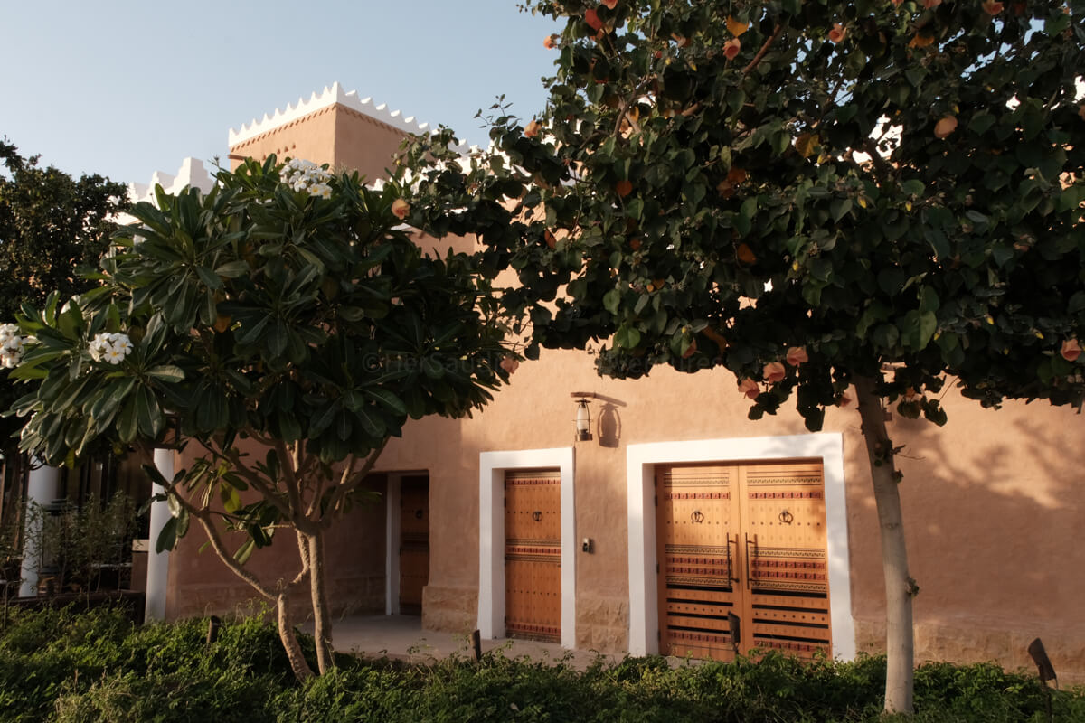 orange trees at Diriyah